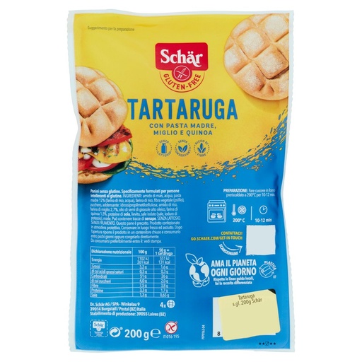 [000014326] SCHAR TARTARUGA GR.200 GLUTEN FREE