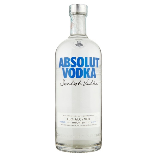 [000015074] VODKA ABSOLUT CLEAR LT.1 40Â°