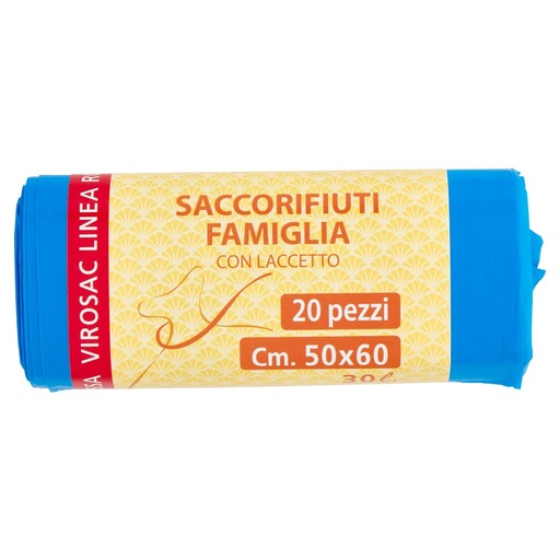 [000016221] VIROSAC SACCHETTI PATTUMIERA 50X60 X20 C ELESTE