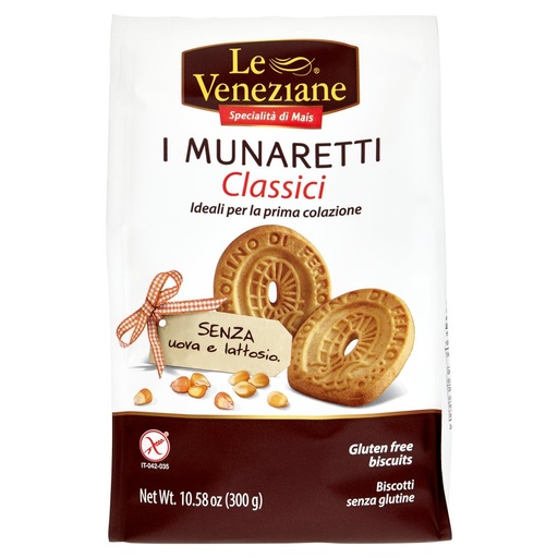 [000016873] LE VENEZIANE MUNARETTI GR.300 BISCOTTI S /GLUTINE