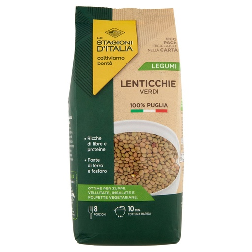 [000017056] LE STAGIONI D'ITALIA LENTICCHIE VERDI GR 400 MIGNON