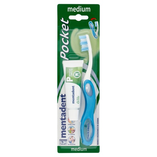 [000017196] MENTADENT SPAZZOLINO POCKET+DENTIFRICIO