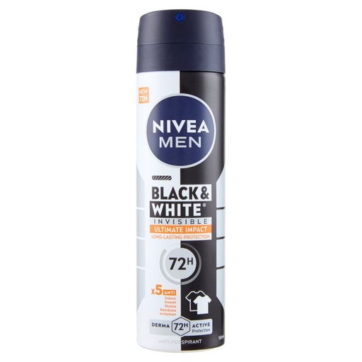 [000017527] NIVEA DEO SPRAY FOR MEN BLACK&WHITE ML.1 50 ULTIMAT