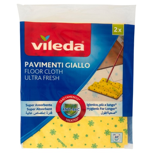 [000017994] VILEDA PAVIMENTI PANNOGIALLO X 2