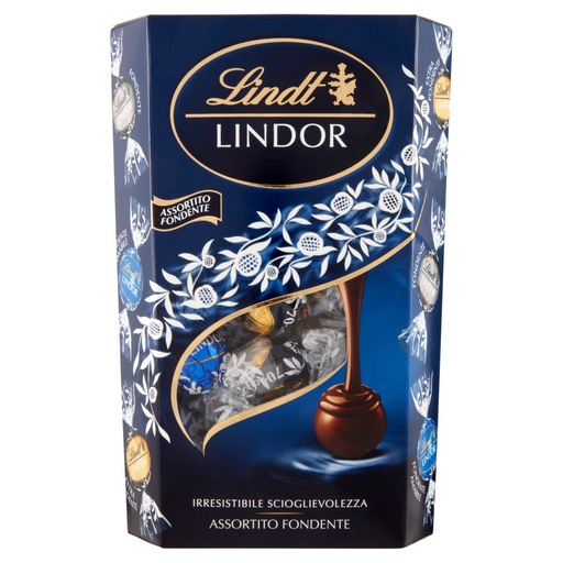 [000018068] LINDOR CORNET MAX GR.337 FONDENTE NATALE * BOX 80PZ