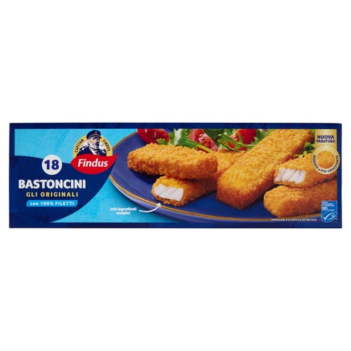 [000020100] FINDUS BASTONCINI X18 GR.450