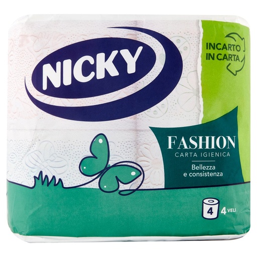 [000020400] NICKY IGIENICA FASHION 4 ROTOLI