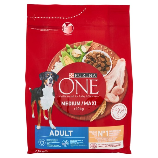 [000021003] ONE DOG MEDIUM/MAXI ADULT POLLO E RISO K G.2,5