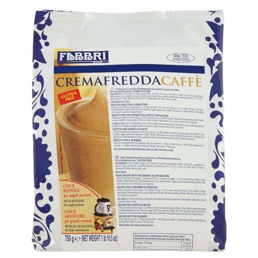 [000021301] FABBRI CREMA FREDDA CAFFE'GR.750