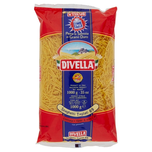 [000021588] DIVELLA SPAGHETTI TAGLIATI KG.1| Imb. 15