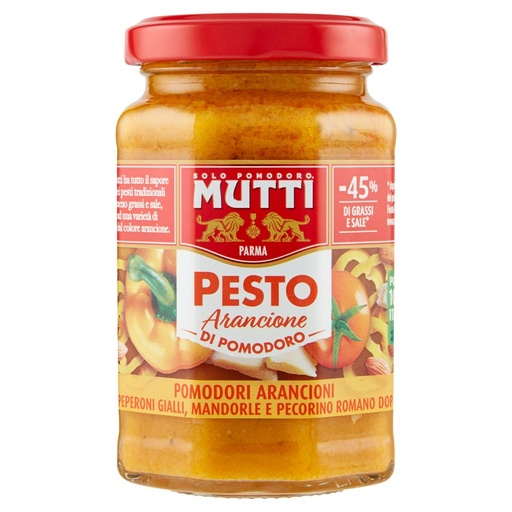 [000021810] MUTTI PESTO ARANCIONE 180 GR DI POMODORO | Imb. 12