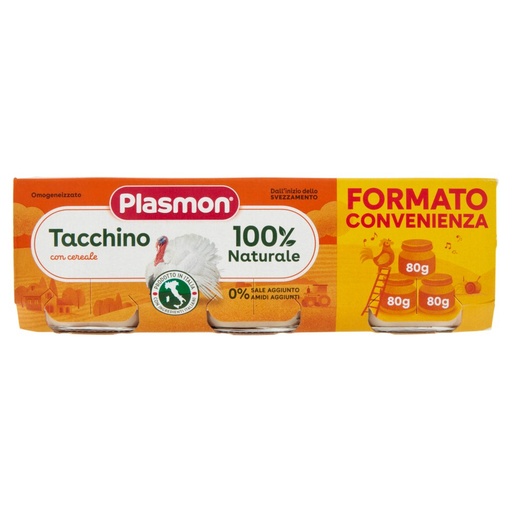 [000021838] PLASMON OMO TACCHINO GR80X3| Imb. 8