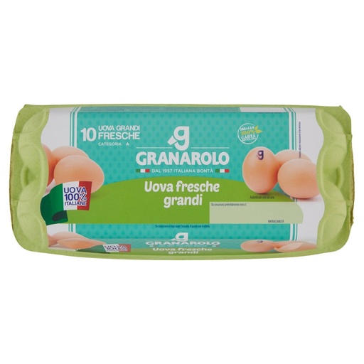 [000022124] GRANAROLO UOVA FRESCHE X 10 GRANDI ALLEV . IN GABBIA| Imb. 15
