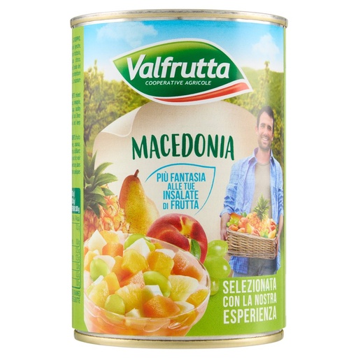 [000022210] VALFRUTTA MACEDONIA SCIROPPATA GR.411 LA TTA| Imb. 12