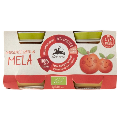 [000022553] ALCE NERO OMO FRUTTA G.80X2 BIO MELA| Im b. 6