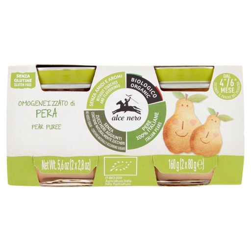 [000022555] ALCE NERO OMO FRUTTA G.80X2 BIO PERA| Im b. 6