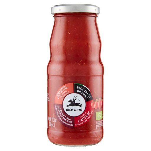 [000022582] ALCE NERO PASSATA BIO POMODORO DATTERINO G.350| Imb. 12