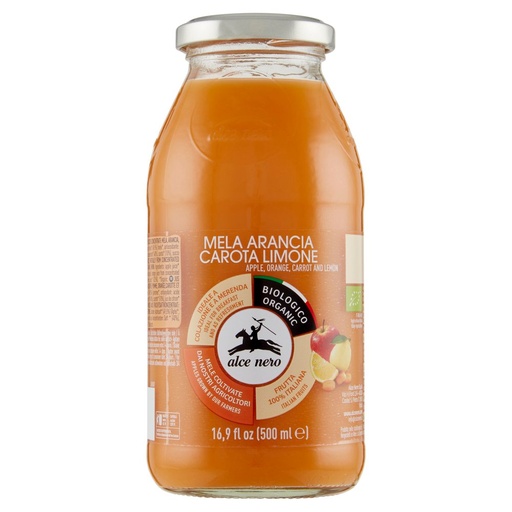 [000022590] ALCE NERO SUCCO 100% ML.500 MELA ARAN/CA R/LIMONE BIO| Imb. 12