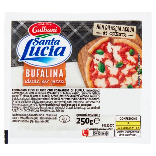 [000022637] GALBANI S.LUCIA PANETTO MOZZARELLA BUFAL INA PER PIZZA G.250| Imb. 6