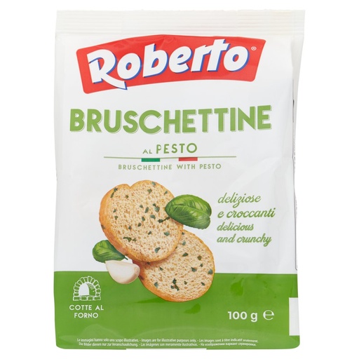 [000022680] ROBERTO BRUSCHETTINE G.100 AGLIO & BASIL ICO| Imb. 10