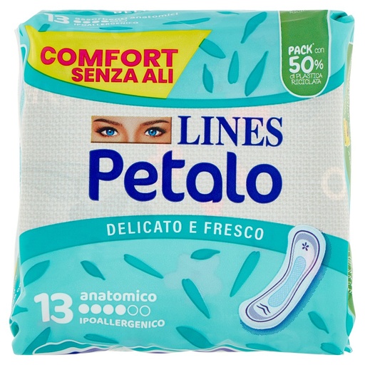 [000022884] LINES PETALO BLU ANATOMICO X13| Imb. 12