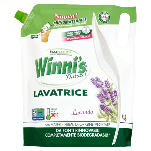 [000023128] WINNI'S DET.LAVATRICE ECOFORM.LAVANDA ML .1250 25 LAV.| Imb. 8