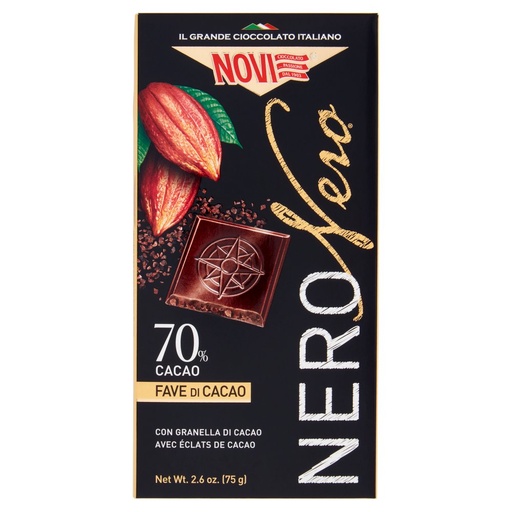 [000023374] NOVI NERONERO TAV G.75 C/GRANELLA CACAO| Imb. 20