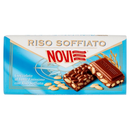 [000023382] NOVI TAVOLETTA LATTE RISO SOFFIATO G.80 -CLASSICHE GOL.- 22| Imb. 22