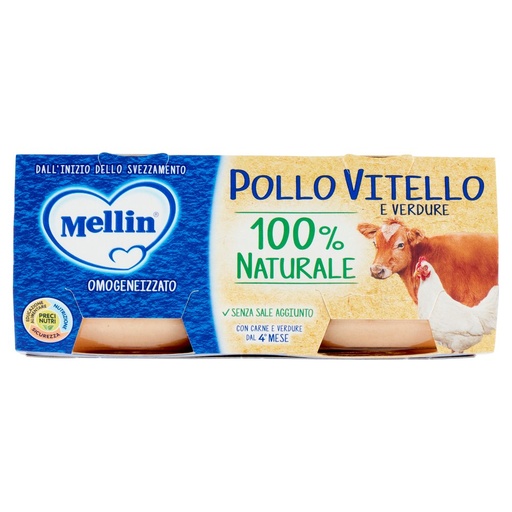 [000023423] MELLIN OMO POLLO VITELLO C/VERDURE G.80X 2| Imb. 12