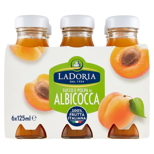 [000023496] LA DORIA SUCCHI ML.125X6 ALBICOCCA NETTA RE| Imb. 4