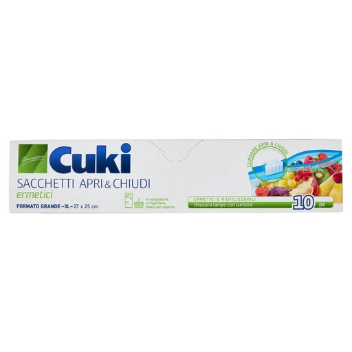 [000024084] CUKI SACCHETTI APR&CHIUD 10pz C/CUR