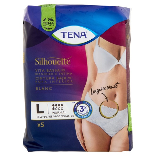 [000025767] ASS. TENA SILHOUETTE BLANC LARGE X