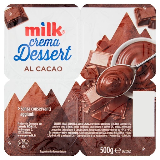 [000035958] MILK CREMA AL CACAO GR.125X4