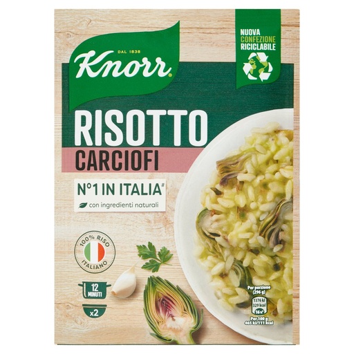 [000036447] Knorr Risotto Carciofi Piu' Cremoso Gr.175