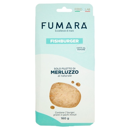 [000037067] Fumara Fishburger di Merluzzo Gr.160 Pz.2