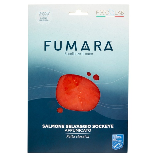 [000037071] Fumara Salmone Selvaggio Sockeye Affumicato Gr.100