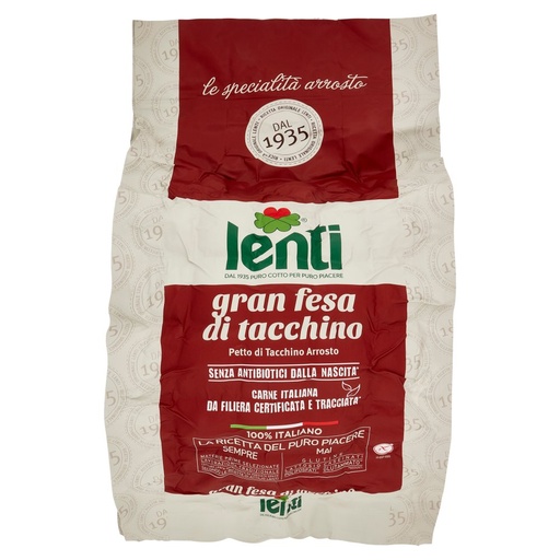 [000001516] Lenti le Specialità Arrosto Gran Fesa di Tacchino Petto di Tacchino Arrosto Kg.4,5 Pz.2