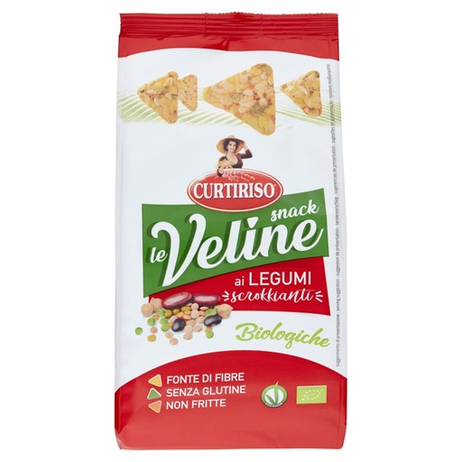 [000005117] Curtiriso Le Veline Snack ai Legumi Biologiche Gr.80