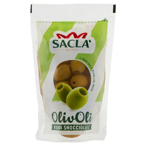 [000006986] Sacla' OlivOlì Olive Verdi Snocciolate Gr.185
