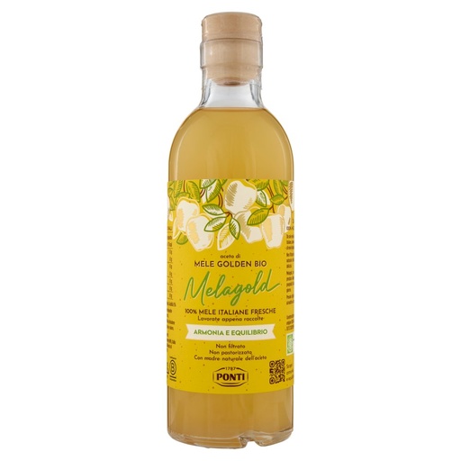 [801515570] Ponti Aceto di Mele Golden Bio Melagold Ml.500