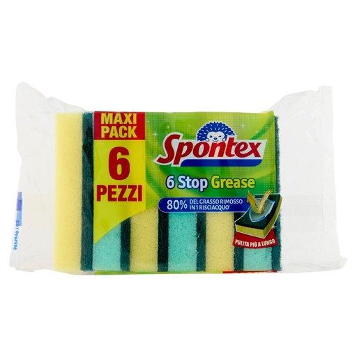 [801515590] Spontex Spugna Stop Grease Pz.6