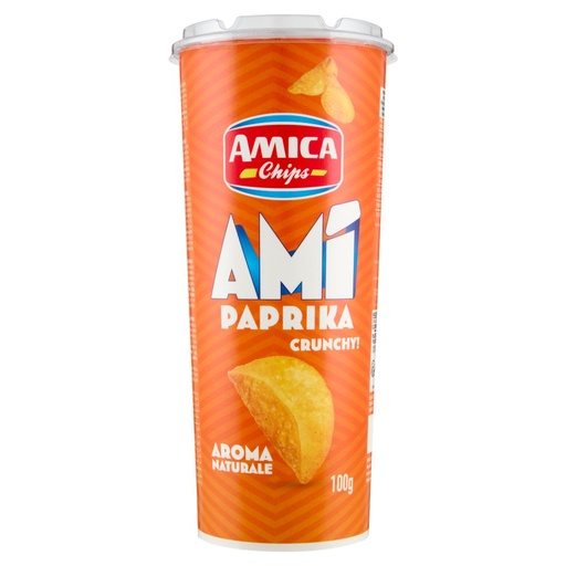 [801515621] Amica Chips Amì Paprika Crunchy Gr.100
