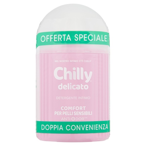 [801515745] Chilly Detergente Intimo per Pelli Sensibili Pz.2 Ml.200