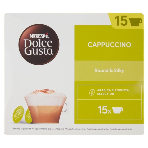 [801515779] Nescafé Dolce Gusto Cappuccino 15+15 Capsule Compatibili