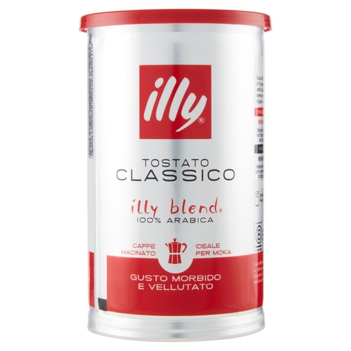 [801515853] illy Tostato Classico Caffè Macinato Ideale per Moka Gr.185