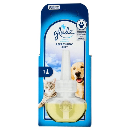 [801515945] Glade Electric Refreshing Air Ricarica Profumatore per Ambienti Anti-odori Animali Ml.20