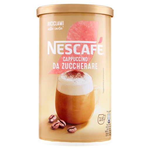 [801515970] Nescafe' Cappuccino Solubile Da Zuccherare Barattolo Gr.225