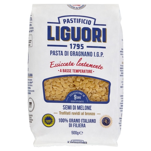 [801516111] Pastificio Liguori Pasta di Gragnano I.G.P. Semi di Melone Gr.500