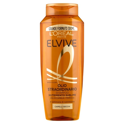 [801516123] Elvive Shampoo Olio Straordinario Nutrimento Sublime per Capelli Secchi Ml.300