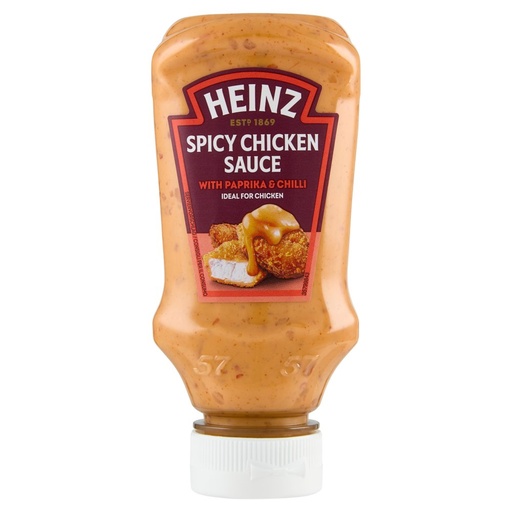 [801516194] Heinz Chicken Sauce Piccante Squeeze con Paprika & Chili Ml.220 